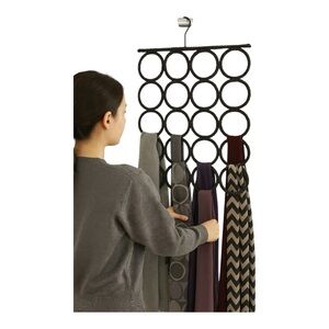 Hivory Tie & Scarf Hanger – 28 Loops – Black – New in Package
